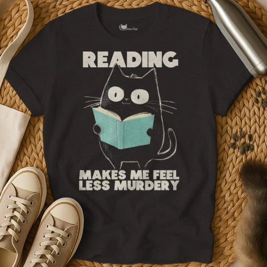 MewTee Black / S Read Tee Shirt | Cat Tee