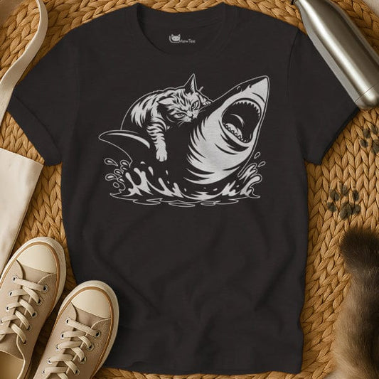 MewTee Black / S Shark Cat Shirt