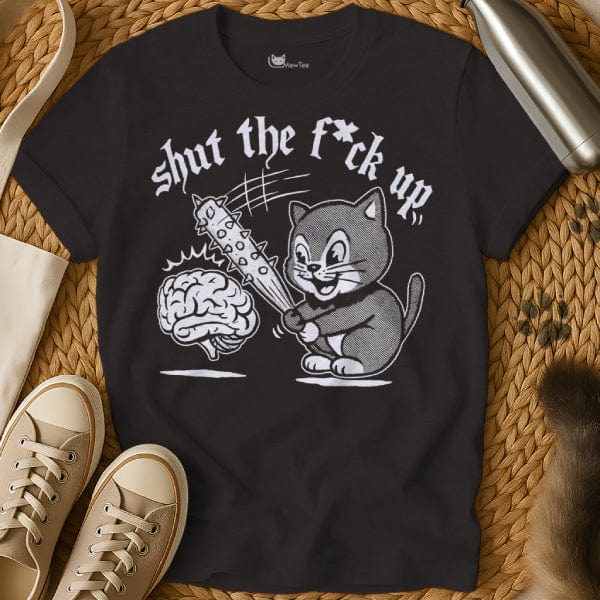 MewTee Black / S Shut Up T Shirt