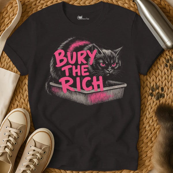 MewTee Black / S Stop Being Poor Shirt | Cat Tee