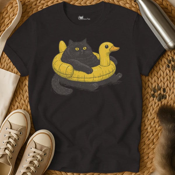 MewTee Black / S Swimming Cat Tee