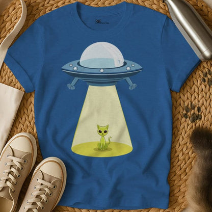 MewTee Blue / S Alien Cat Shirt | Cat Tee