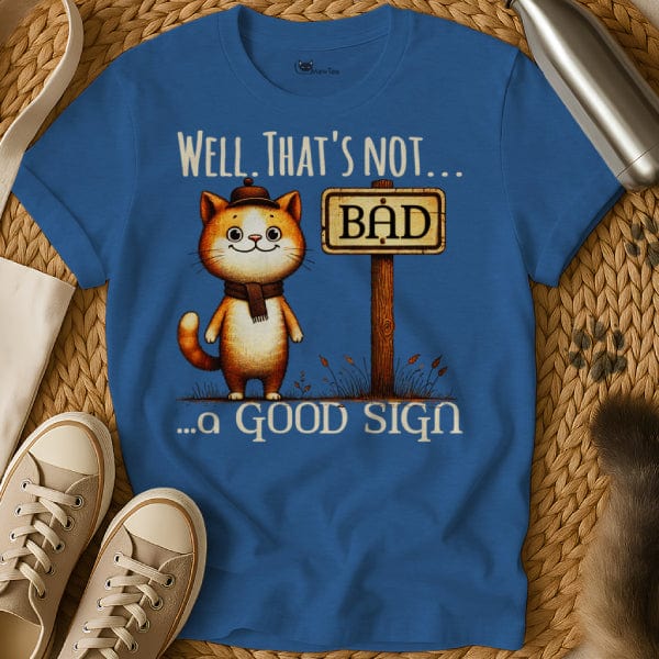 MewTee Blue / S Bad Sign Shirt | Cat Tee