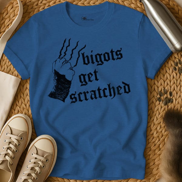 MewTee Blue / S Bigots Get Scratched Shirt