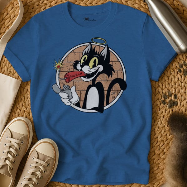 MewTee Blue / S Black Cat Tee