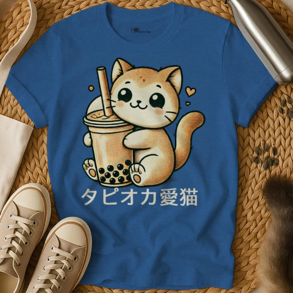 MewTee Blue / S Bubble Tea Cat | Cat Tee