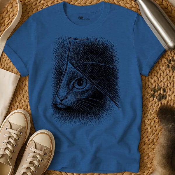 MewTee Blue / S Cat Peeking Shirt