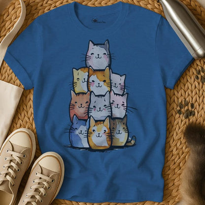 MewTee Blue / S Cat Tower Shirt | Cat Tee
