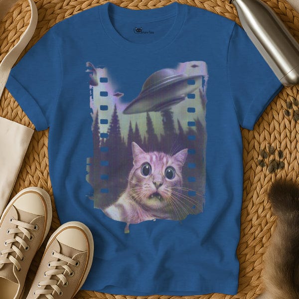 MewTee Blue / S Cat UFO Shirt | Cat Tee