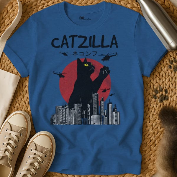 MewTee Blue / S Catzilla Shirt | Cat Tee