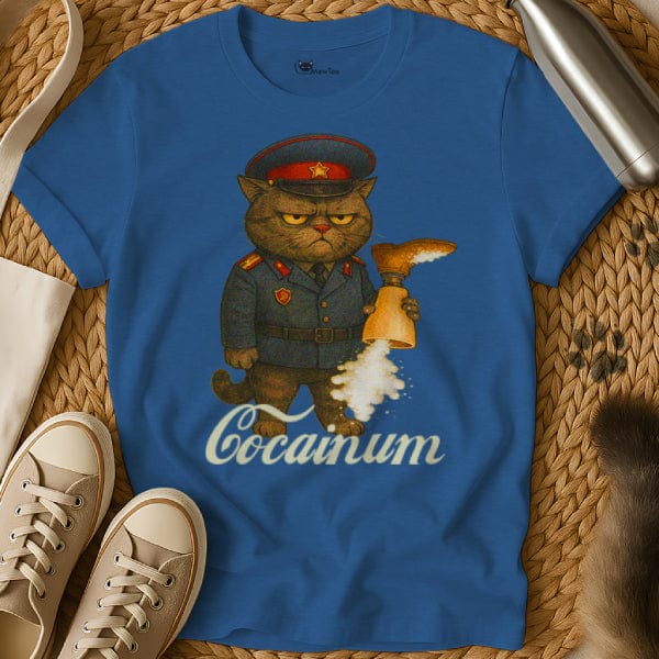 MewTee Blue / S Cocainum Shirt | Cat Tee