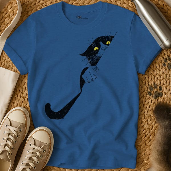 MewTee Blue / S Curious Cat Tee