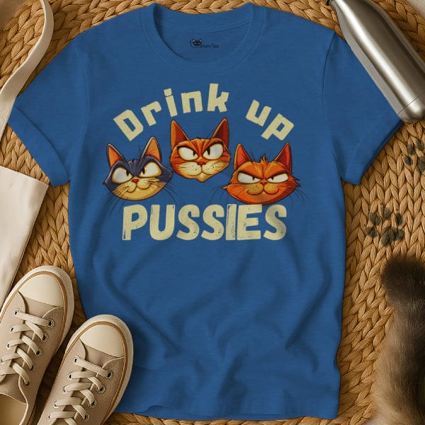MewTee Blue / S Drink Up Shirt | Cat Tee