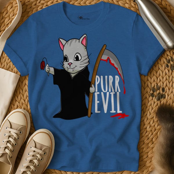 MewTee Blue / S Evil Shirt | Cat Tee