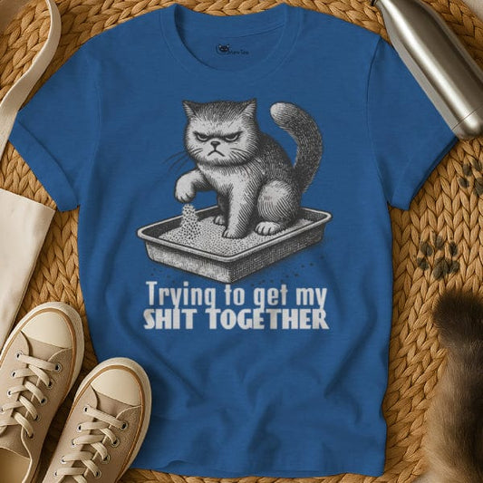 MewTee Blue / S Get Shit Together | Cat Tee