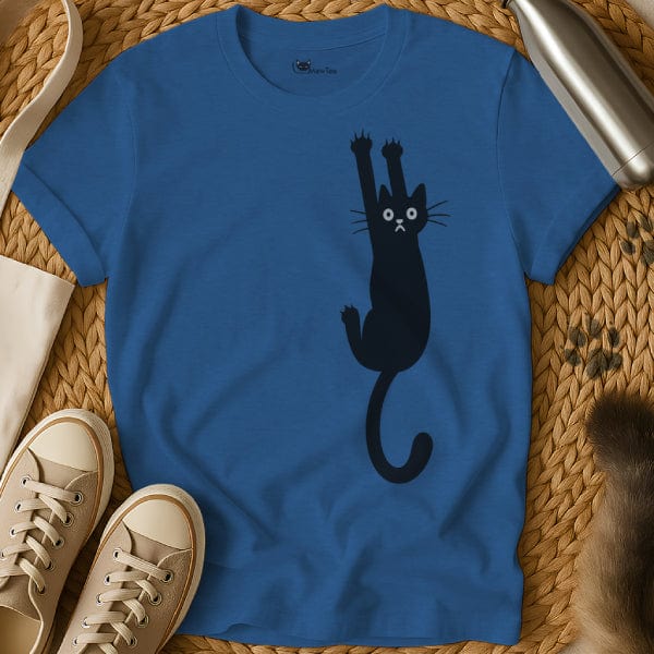 MewTee Blue / S Hanging Cat Tee