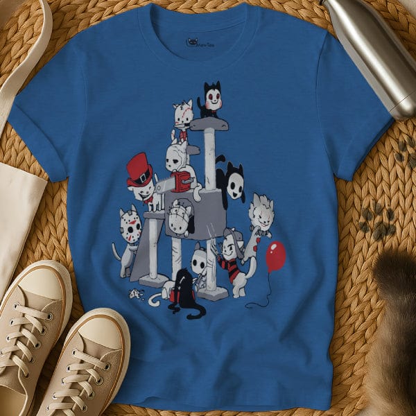 MewTee Blue / S Horror Cat Shirt | Cat Tee
