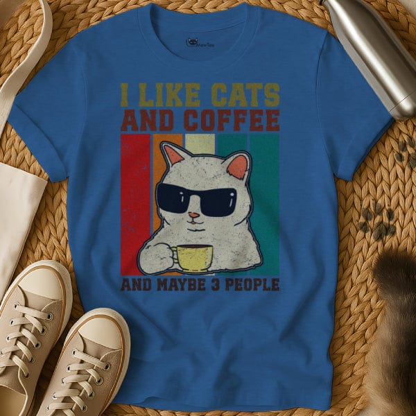 MewTee Blue / S I Like Cats and Maybe 3 People Shirt