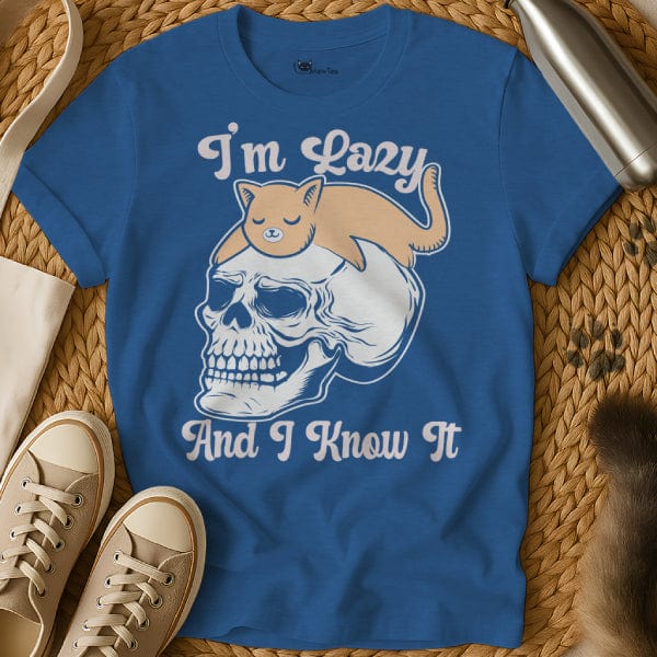 MewTee Blue / S Lazy Shirt | Cat Tee