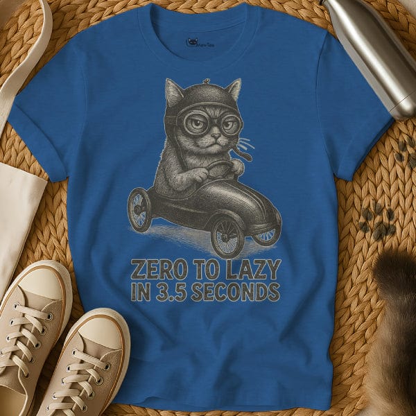 MewTee Blue / S Lazy T Shirt | Cat Tee