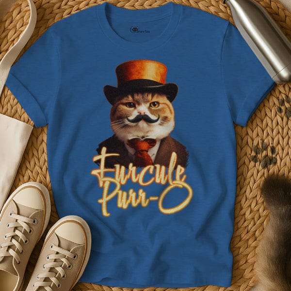 MewTee Blue / S Poirot Shirt | Cat Tee