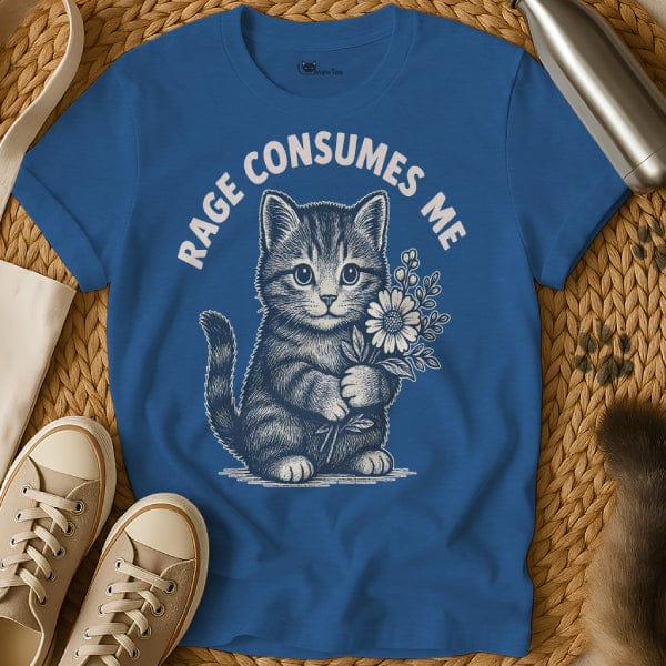MewTee Blue / S Rage Consumes Me T Shirt