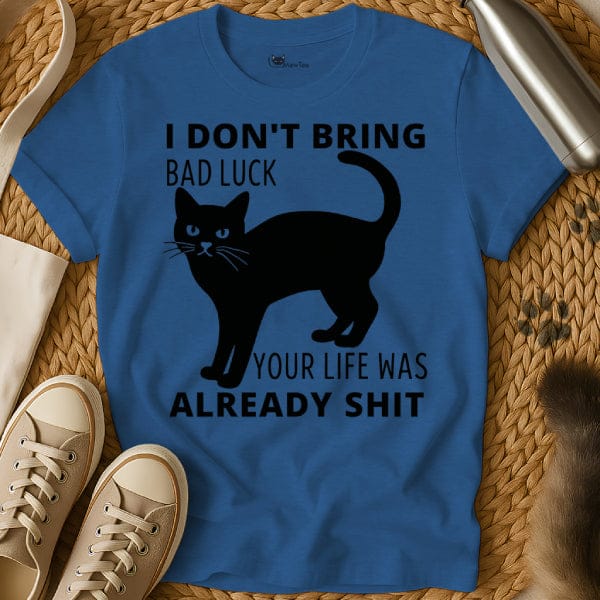 MewTee Blue / S Sarcastic Black Cat Tee