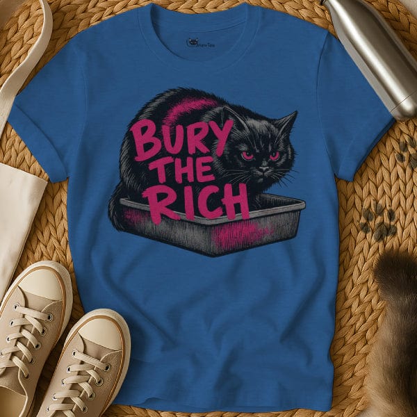 MewTee Blue / S Stop Being Poor Shirt | Cat Tee