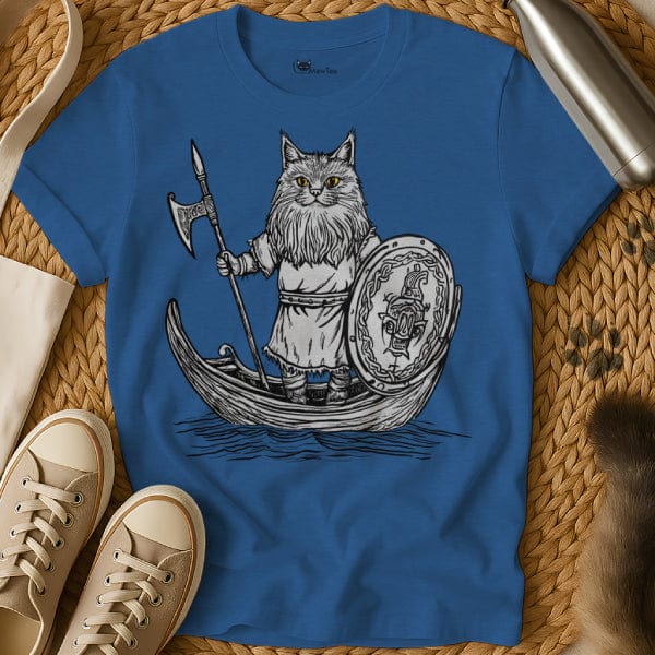 MewTee Blue / S Viking Cat Shirt | Cat Tee