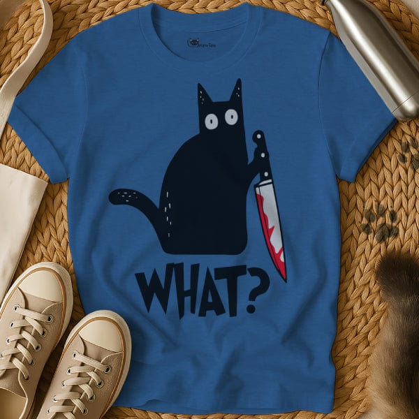 MewTee Blue / S What T-Shirt | Cat Tee