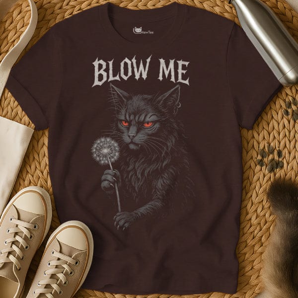 MewTee Dark Chocolate / S Blow Me Shirt | Cat Tee