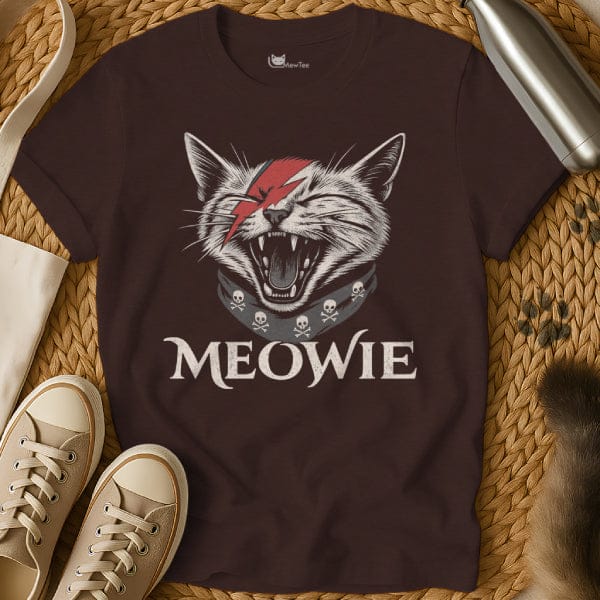 MewTee Dark Chocolate / S Bowie Cat Shirt