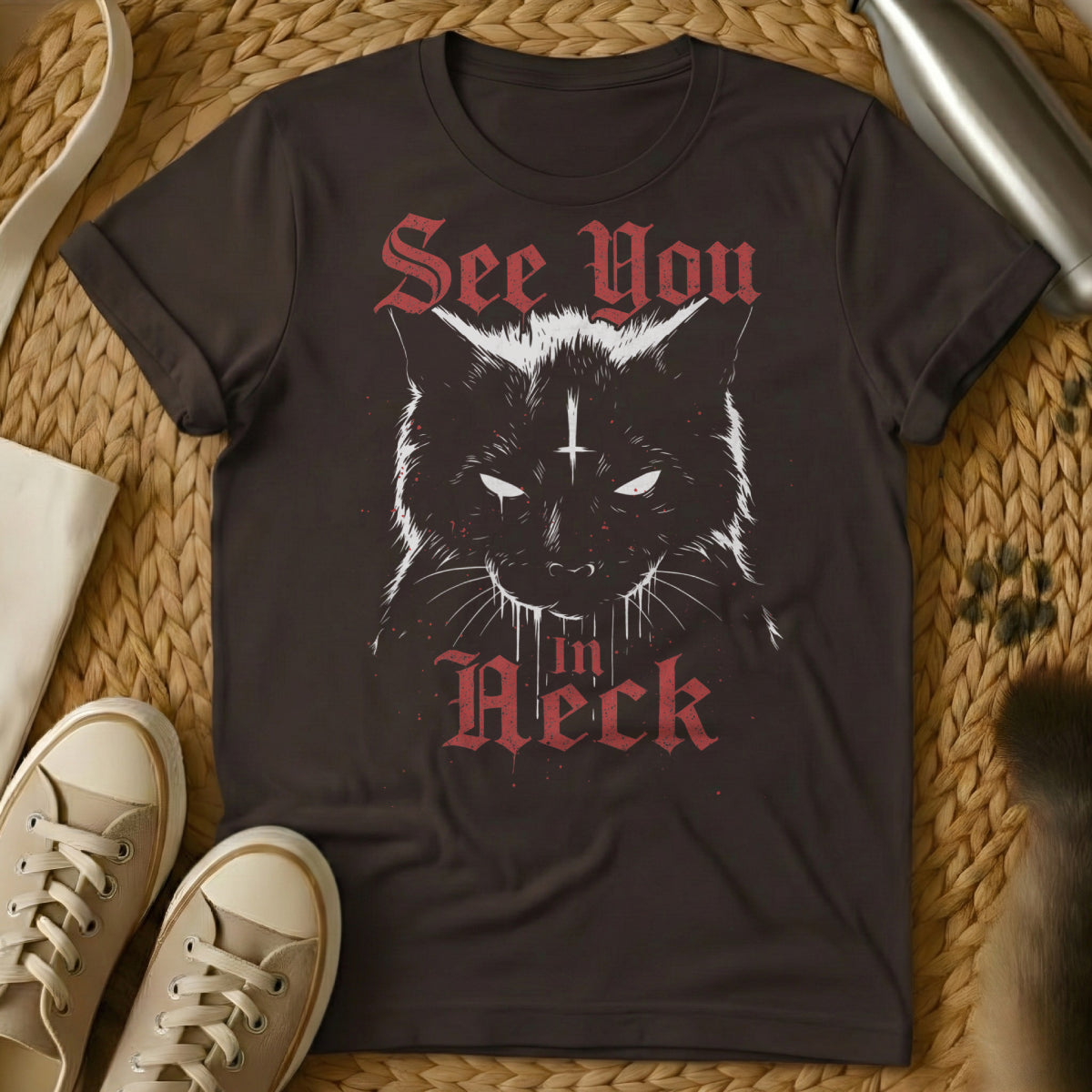 MewTee Dark Chocolate / S C U In Heck Shirt