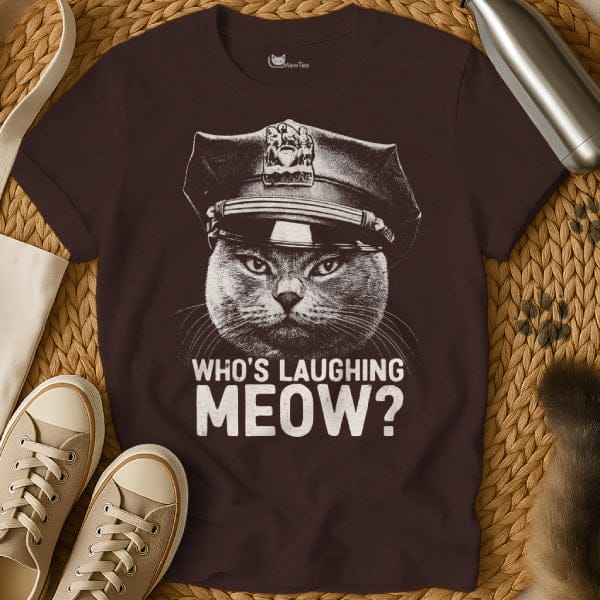MewTee Dark Chocolate / S Cat Cop Shirt