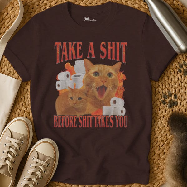 MewTee Dark Chocolate / S Cat Shit Shirt