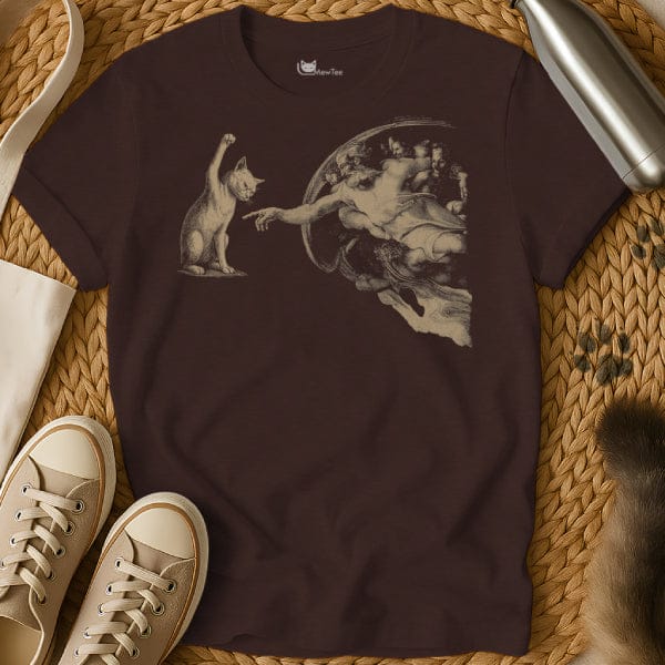 MewTee Dark Chocolate / S Creation Of Adam Shirt | Cat Twist