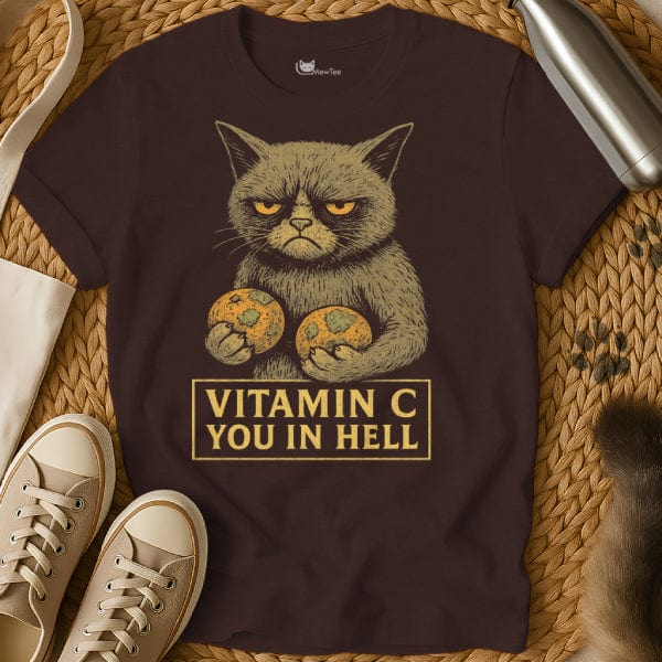 MewTee Dark Chocolate / S Oranges T Shirt | Cat Tee