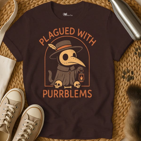 MewTee Dark Chocolate / S Plague Doctor T Shirt | Cat Tee