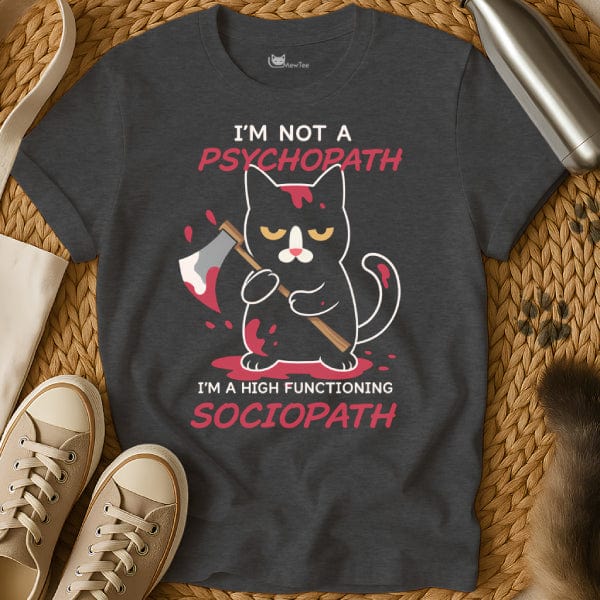 MewTee Dark Heather / S Psychopath Shirt