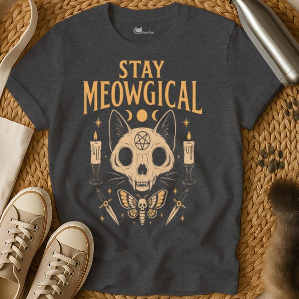 MewTee Dark Heather / S Stay Magical | Cat Tee