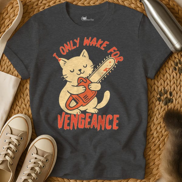 MewTee Dark Heather / S Vengeance T Shirt | Cat Tee