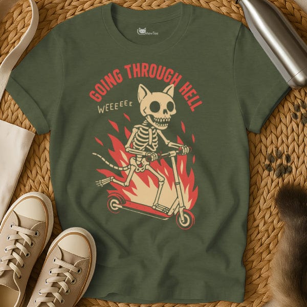 MewTee Going Through Hell | Cat Tee