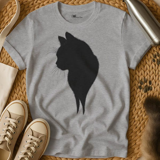 MewTee Gray / S Black Cat Shirt