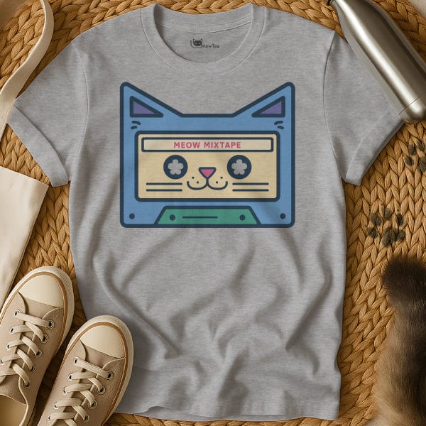 MewTee Gray / S Cassette T Shirt