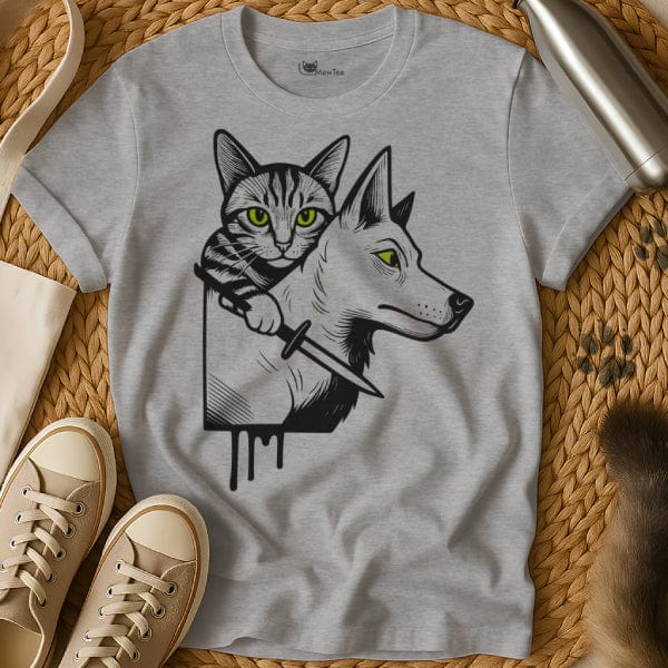 MewTee Gray / S Cat Dog Shirt | Cat Tee