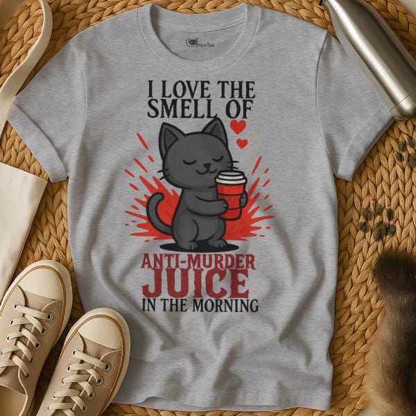 MewTee Gray / S Coffee T Shirt | Cat Tee