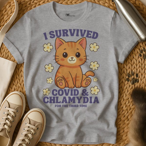MewTee Gray / S Covid Survivor Shirt