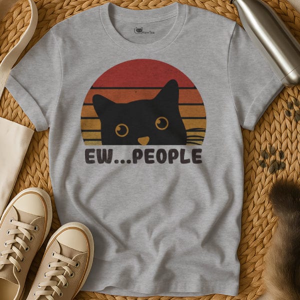 MewTee Gray / S Ew People Shirt | Cat Tee
