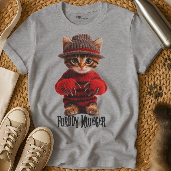 MewTee Gray / S Freddy Krueger Shirt | Cat Tee
