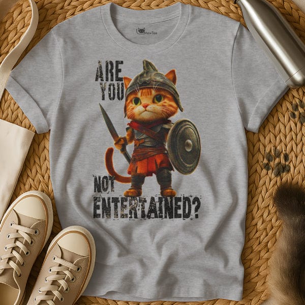 MewTee Gray / S Gladiator T Shirt | Cat Tee